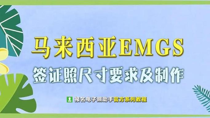 马来西亚EMGS签证申请照片尺寸要求及手机拍照制作全攻略